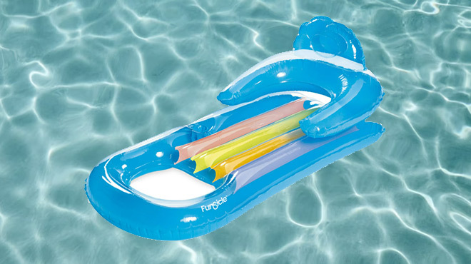 Funsicle Lounge Pool Float in a Pool