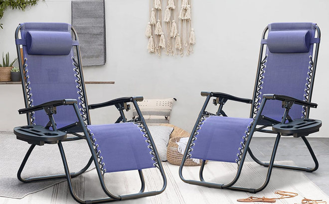 Homall Zero Gravity Chairs in Blue