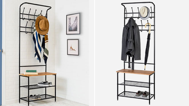 Entryway Coat & Shoe Rack Combo $39.99 | Free Stuff Finder