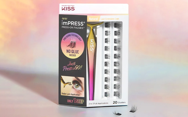 KISS Press On Falsies Eyelash Clusters Kit