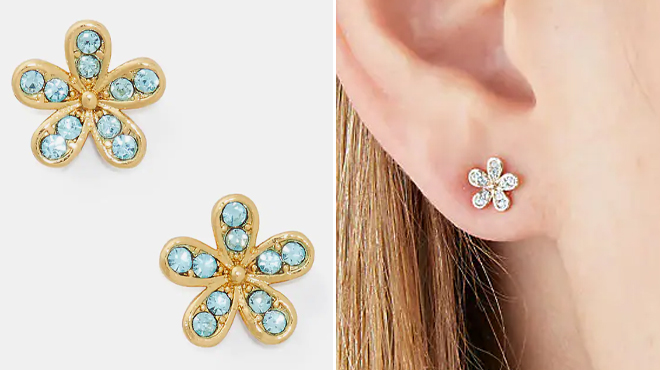 Kate Spade Gleaming Gardenia Flower Studs