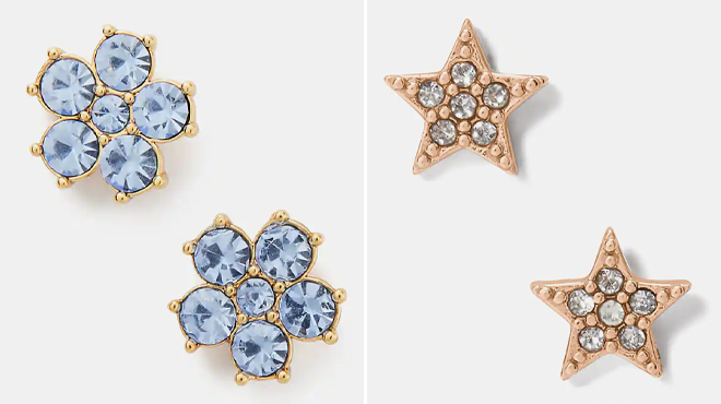 Kate Spade Pave Studs and Flower Studs