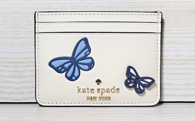 Kate Spade Small Slim Butterfly Card Holder