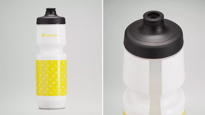 Lululemon Purist Cycling Water Bottle Front and Top View