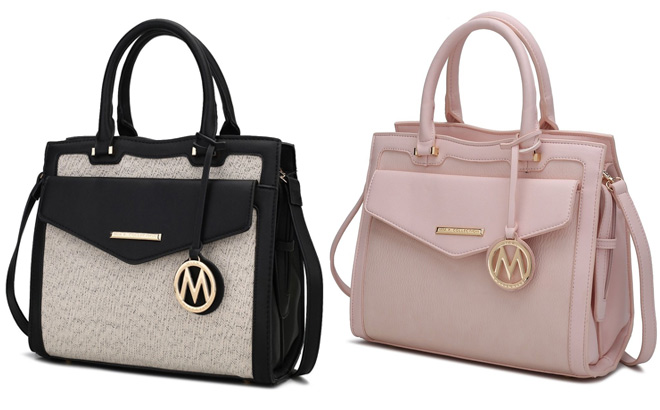 MKF Alyssa Multi Compartment Satchel Bag