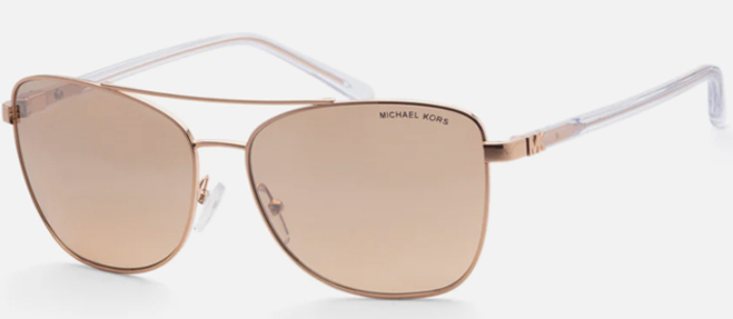 Michael Kors Womens 59mm Sunglasses in Rose Gold Color