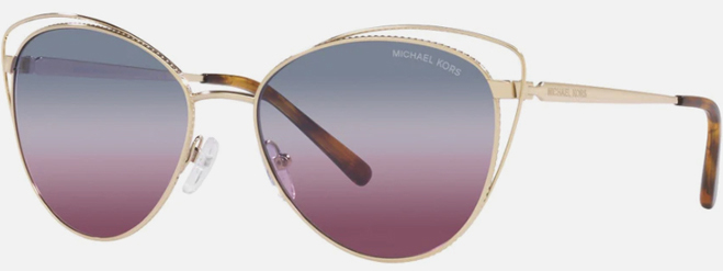 Michael Kors Womens Mk1117 1014i8 56mm Sunglasses in Gold Color