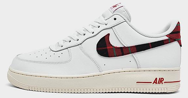 Nike Air Force 1 Mens 07 LV8 SE Plaid Swoosh Casual Shoes