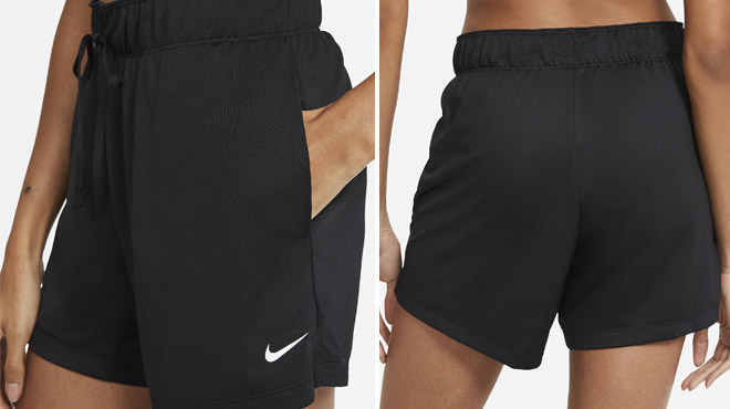 Nike Dri FIT Attack Womens Training Shorts Black Color