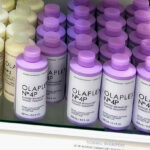 Olaplex No 4P Blonde Enhancer Toning Shampoo in shelf