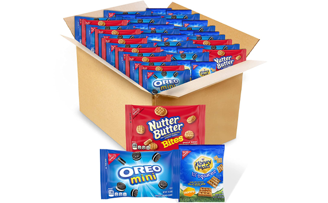 Oreo Mini Nutter Butter Bites Honey Maid Lil Squares Variety Pack 40 Count