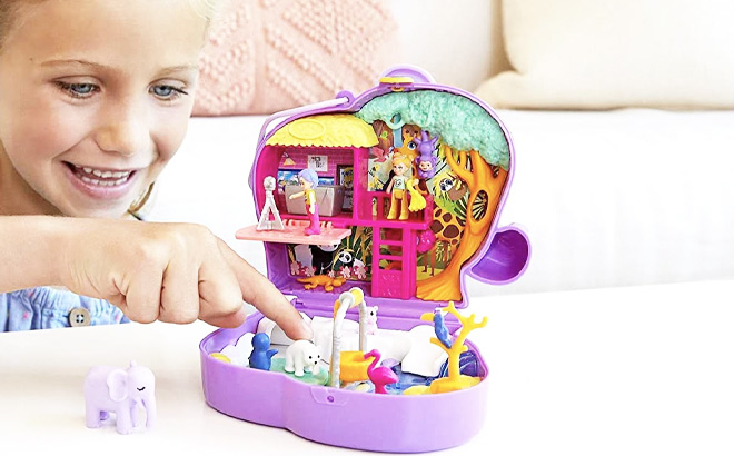 Polly Pocket Compact Playset Elephant Adventure