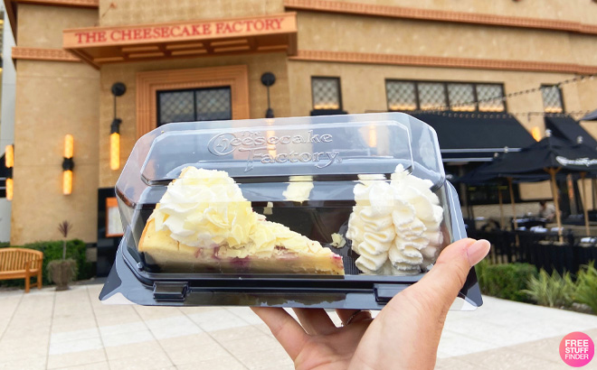 Slice of Cheesecake at The Cheesecake Factory