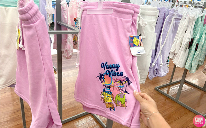 Spongebob Vacay Vibes Shorts at Walmart