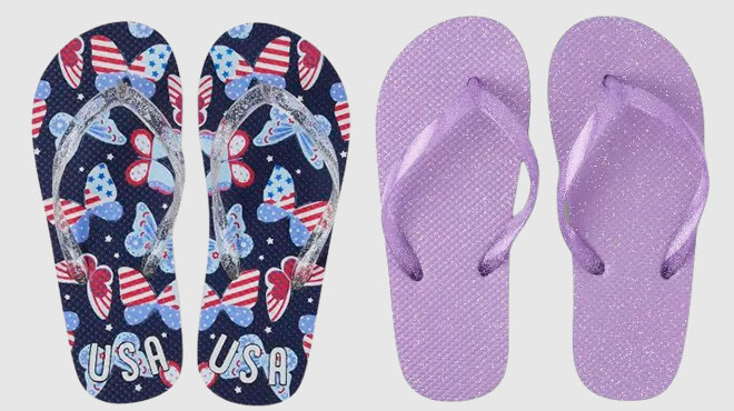 The Childrens Place Girls Flip Flops