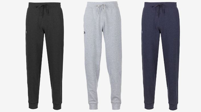 Three Pairs of Under Armour Mens Hustle Fleece Joggers