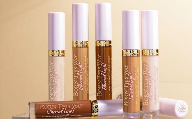 Variety of Too Faced Born This Way Ethereal Light Concealers