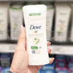 Woman Holding a Dove Antiperspirant Deodorant Cool Essentials