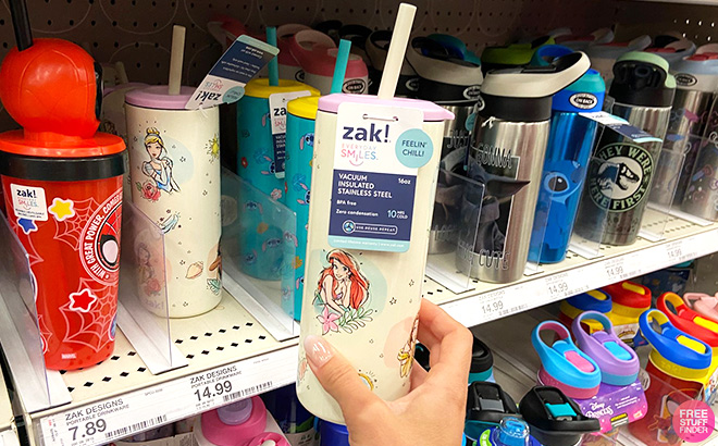 Zak Designs Disney Princess Straw Portable Drinkware
