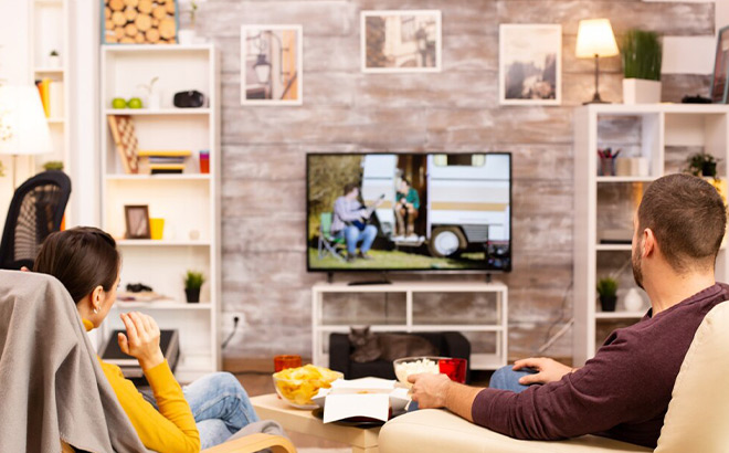 A Couple Watching TV