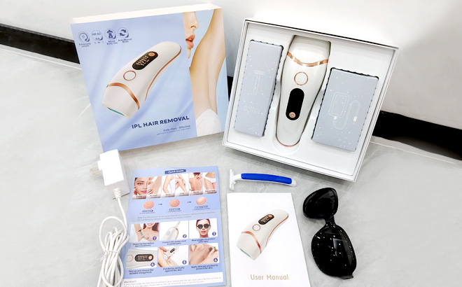 AMOTAOS Laser Hair Removal for Women Men Newest 3 in 1 IPL Hair Removal 9 Energy Levels At Home Hair remover Device 999 999 Flashes Permanent Hair removal for Whole Body