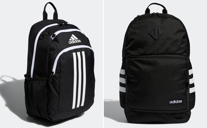 Adidas Creator Backpack and Classic 3 Stripes Backpack