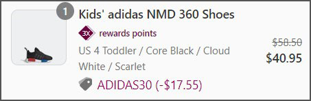 Adidas Kids Nmd 360 Shoes Check Out Screen