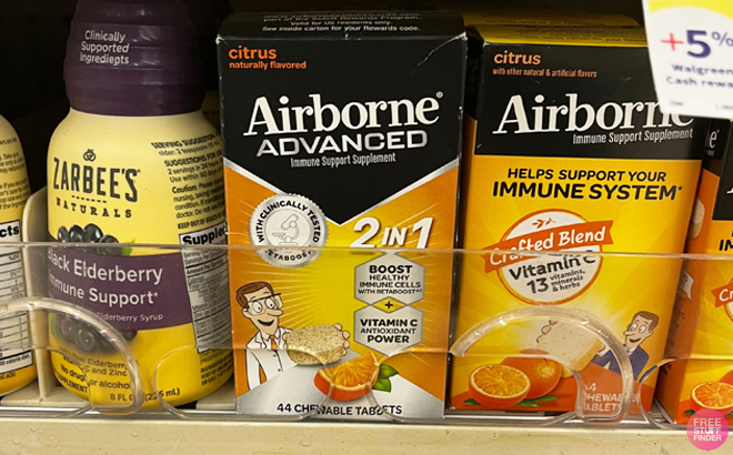 Airborne Advanced Citrus Chew at Walgreens