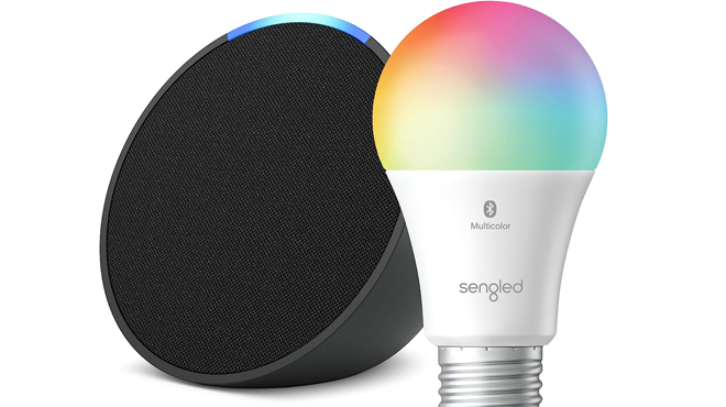 Amazon Echo Pop Smart Color Bulb