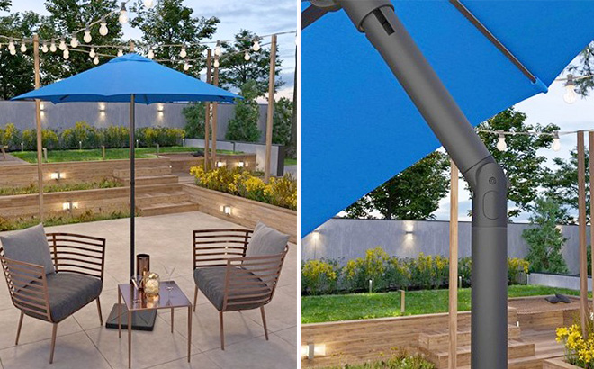 Astella 7 5 Foot Steel Market Patio Umbrella