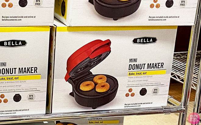 Bella Mini Donut Maker in Red