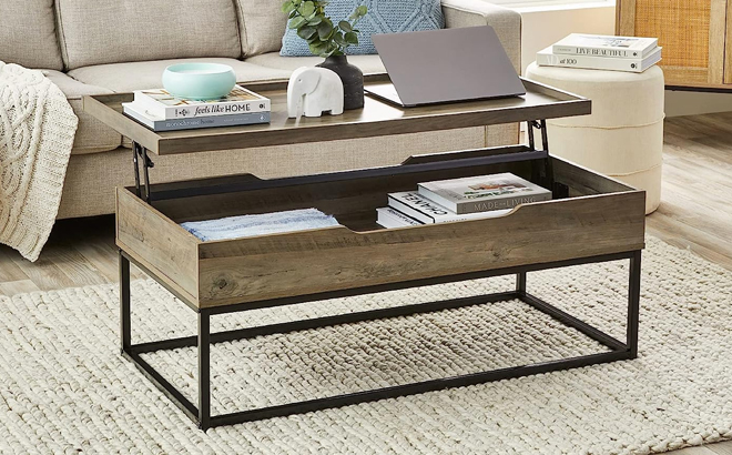 Best Choice Products Lift Top Coffee Table