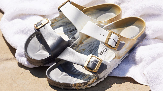 Birkenstock Arizona EVA Men's Sandals - Gold Gray