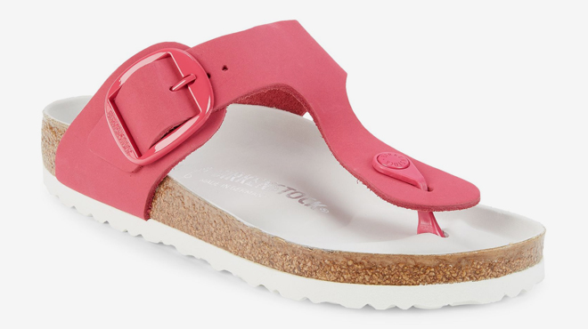 Birkenstock Gizeh T Strap Sandals Pink