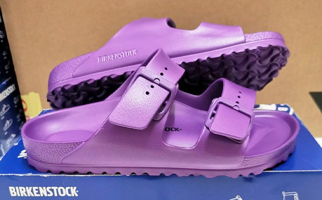 Birkenstock Womens Arizona EVA Sandals in Purple