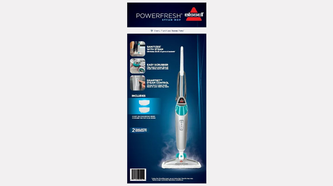 Bissell PowerFresh Scrubbing and Sanitizing Steam Mop 19405