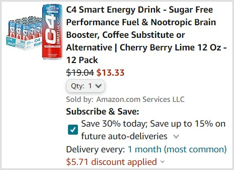 C4 Energy Drink 12-Pack for $13.33 Shipped