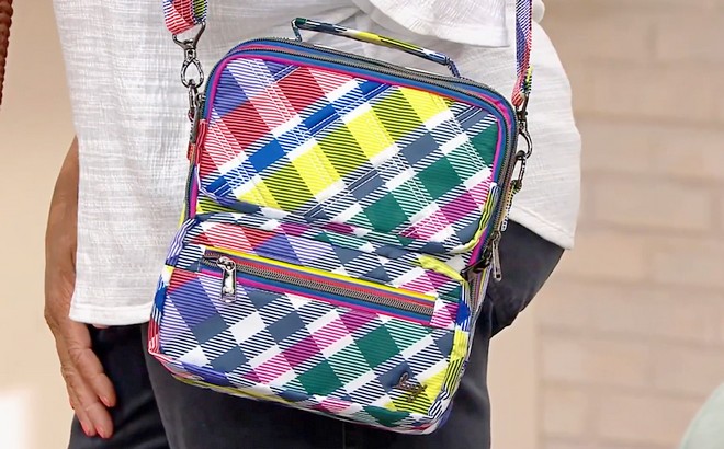 Cargo Crossbody Bag Playful Plaid