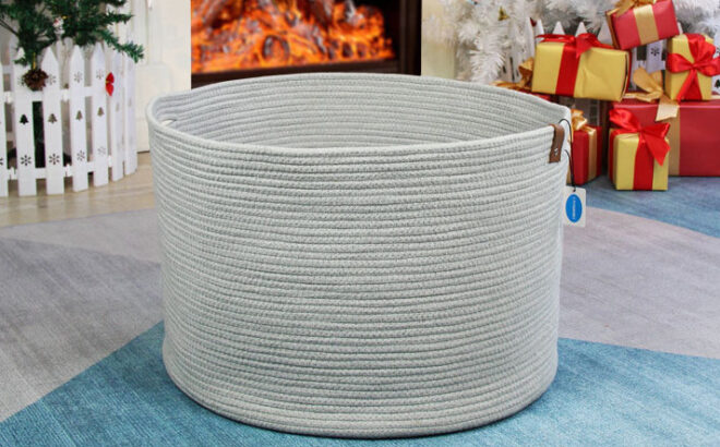 Casaphoria XXXLarge Cotton Rope Basket in Grey