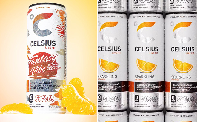 Celsius Sparkling Fantasy Vibe, Functional Essential Energy Drink