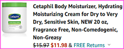 Cetaphil Body Moisturizer Checkout Screenshot