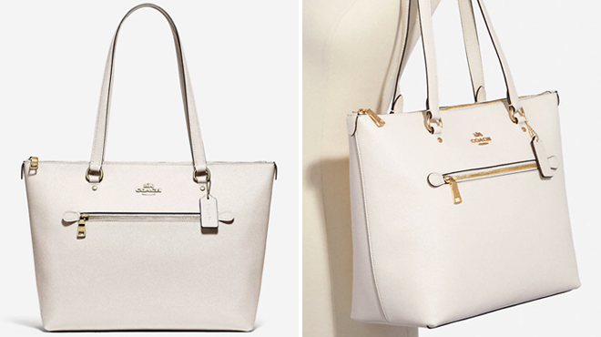 Coach Outlet Gallery Tote on the Left and Different View of Same Item on the Right