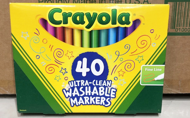 Crayola Ultra Clean 40 Count Fine Line Washable Markers