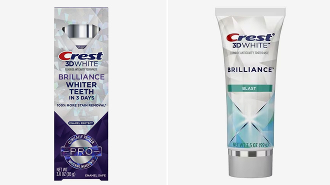 Crest 3D White Toothpastes