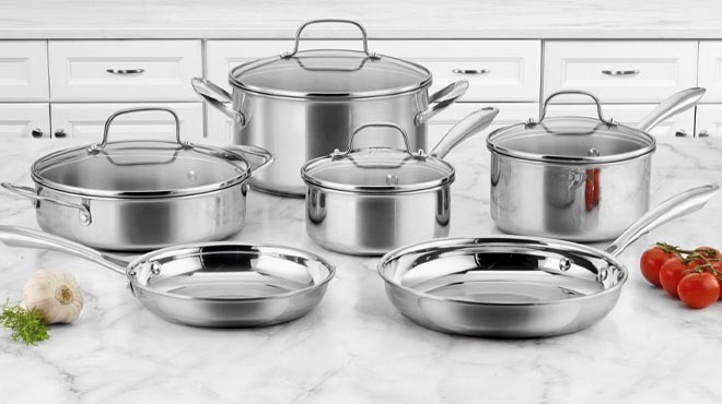 Cuisinart Classic Tri Ply 10 Piece Cookware Set