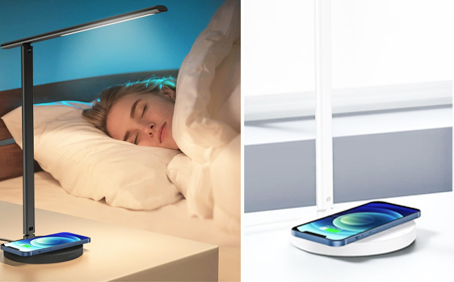 Desk Lamp with Wireless Charger