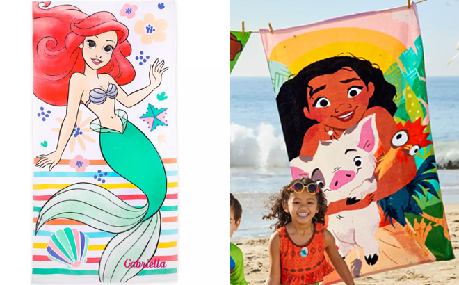 Disney Ariel Personalized Beach Towel