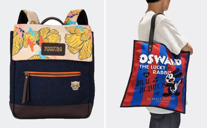 Disney Black Panther World of Wakanda Backpack and Disney100 Tote