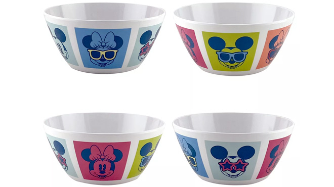 Disney Melamine Cereal Bowl Set