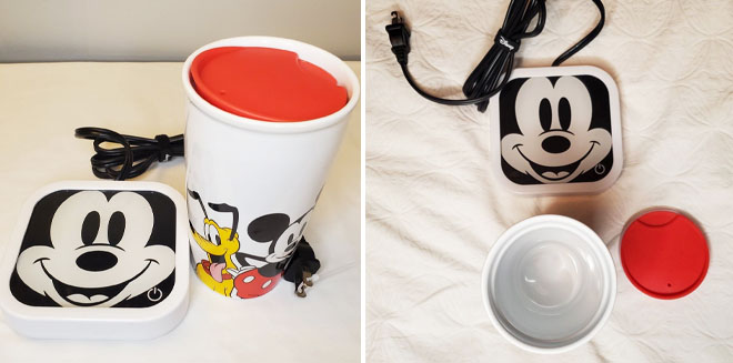 Disney Mickey Friends Ceramic Travel Mug and Mug Warmer Set